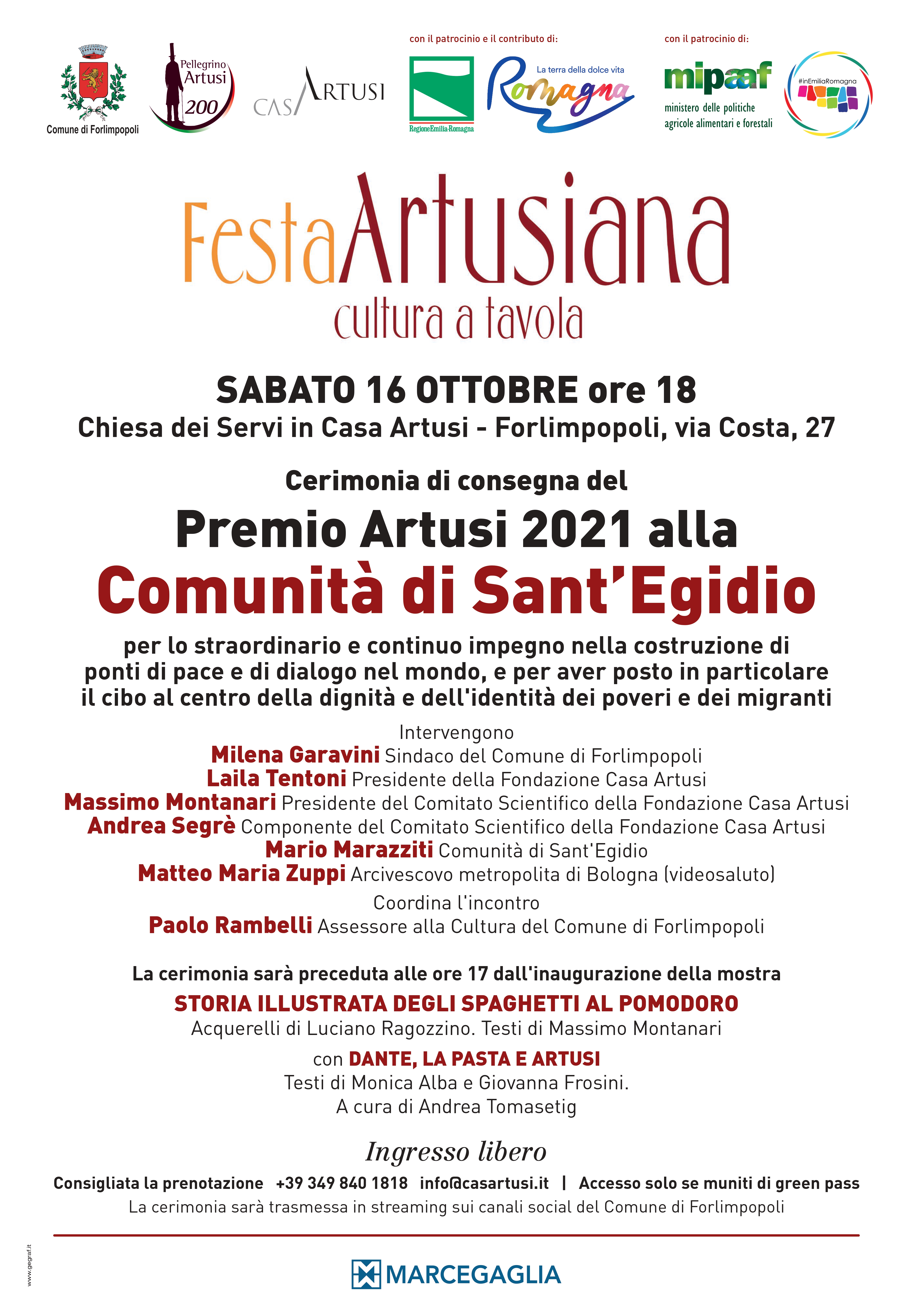 manifesto Premio Artusi 2021